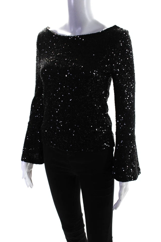 Top de lentejuelas BB Dakota Kira para mujer talla 0 11619206 Foto 2 de 4