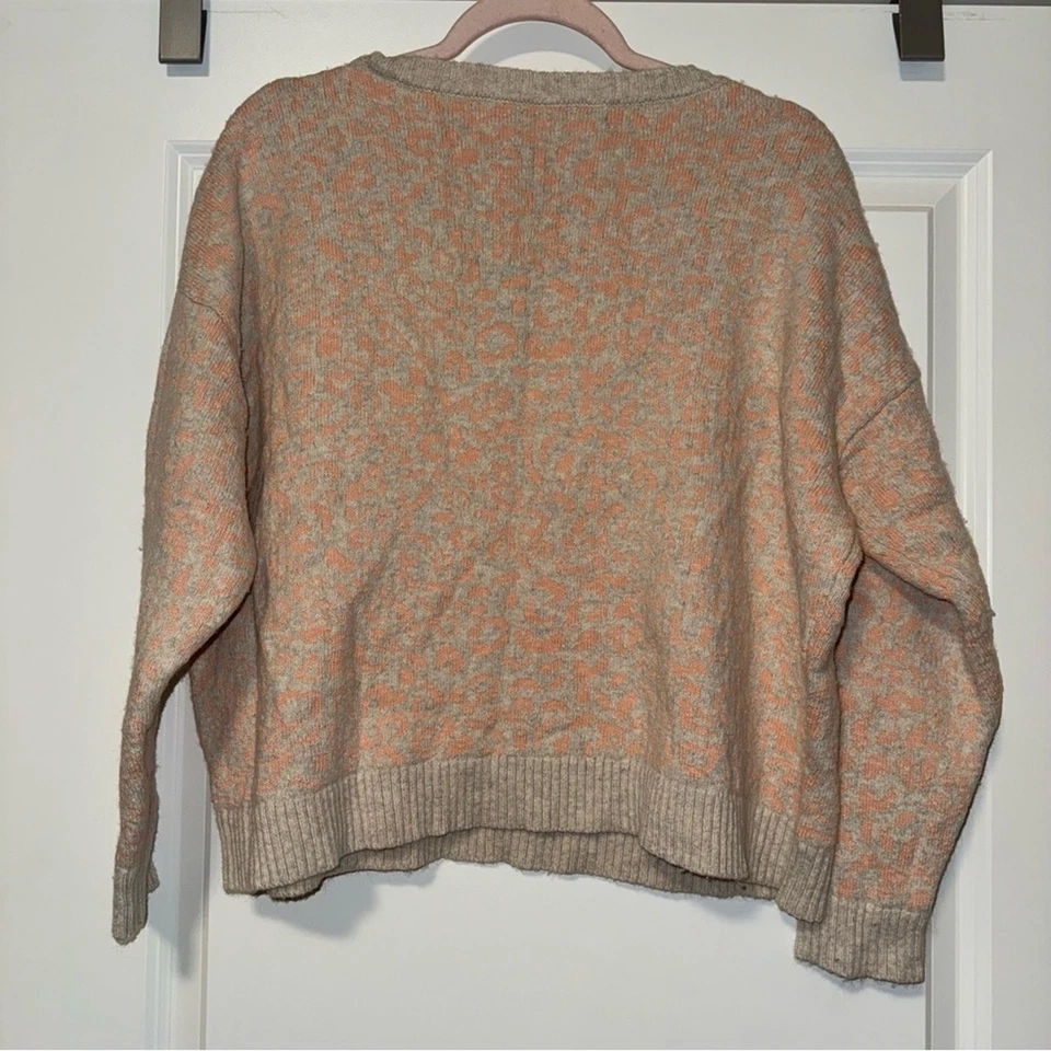 Suéter Free People Cool Cat Leopardo Para Mujer Mediano Tamaño Mezcla de Lana de Alpaca Foto 3 de 4