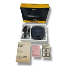 Sony Discman D-152CK Portable CD Player Black Walkman Tested Working