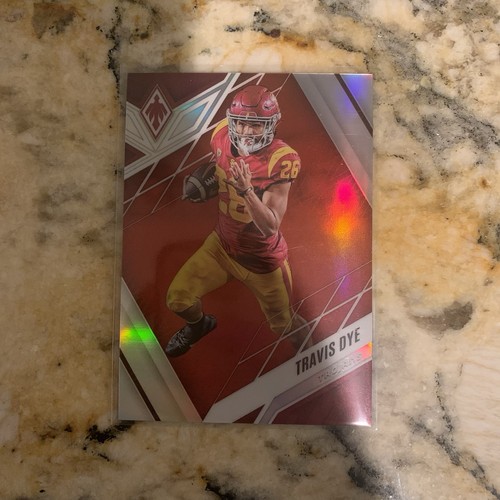 Travis Dye Phoenix Draft Picks Red 1/149 Rookie RC USC Trojans Jets