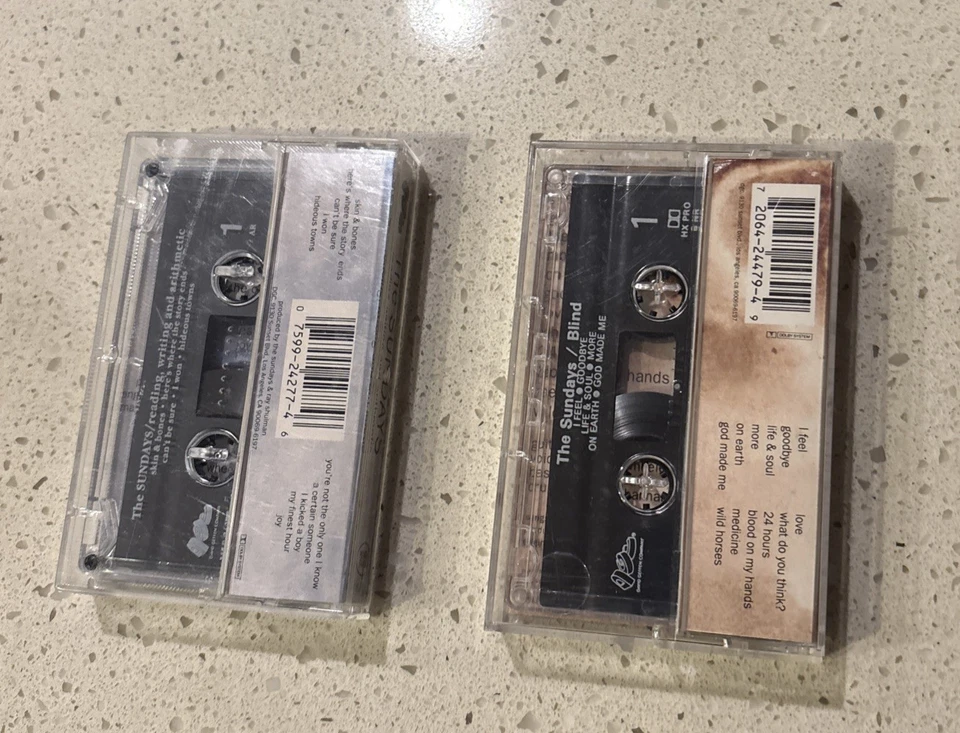 The SUNDAYS Cassette Lot - Reading Writing and Arithmetic and Blind - 2 Tape lot Foto 2 de 4