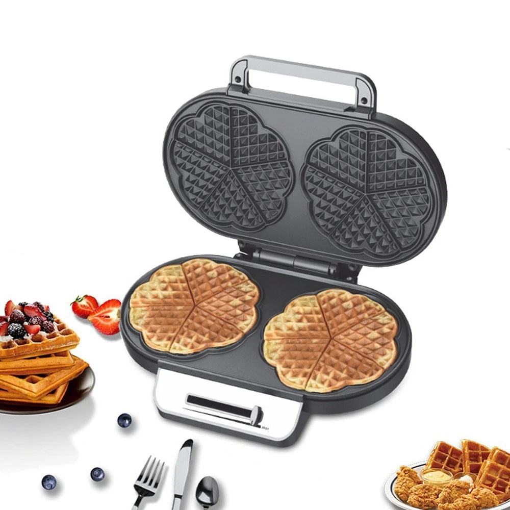 1200W Waffle Maker Machine Double Heart Shaped Non-Stick Plate For Fluffy Waffle
Opens in a new wind