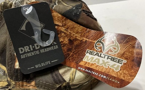 Dri-Duck Realtree Max-4 Camouflage MDI Adjustable Strap Duck Baseball Hat - Picture 6 of 10