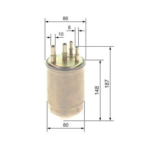 Marco de filtro de combustible para Jaguar XJ X350 X358 XF X250 tipo S X200 2,7 D diésel tracción trasera Foto 3 de 3