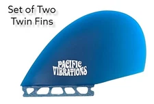 PACIFIC VIBRATIONS  SURFBOARD MINI SIMMONS TWIN FIN SET HALF MOON fits Futures 