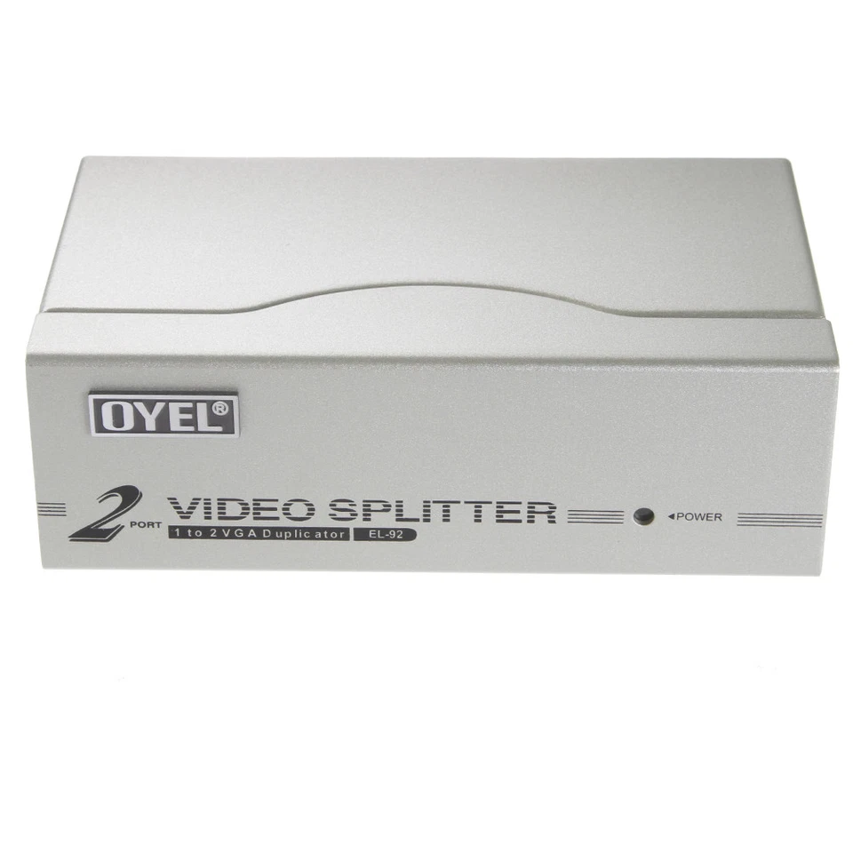 2 Port VGA Switch Box Switcher Video Splitter Selector Monitor PC &Power Supply - Image 3 of 4