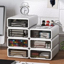 Storage Drawers Desk Organizer Box Stationery Drawer Storage Box Desk-Shelving