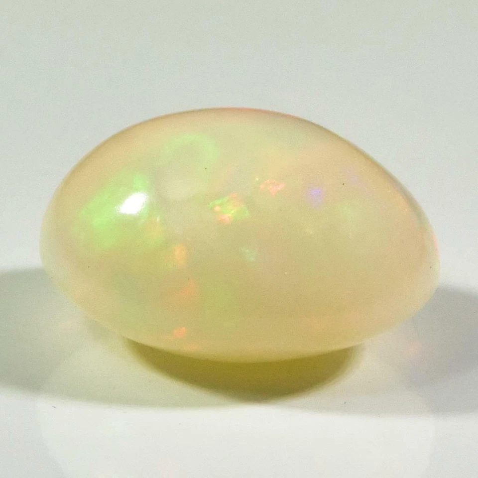 9,00 карат валлийский опал Эфиопия яркий многоцветный кабошон чистый натуральный драгоценный камень - Изображение 3 из 4