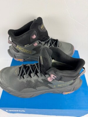 Hoka One One Trail Code GTX Black/Castlerock Hiking Boots Women's Size 6B - NIB