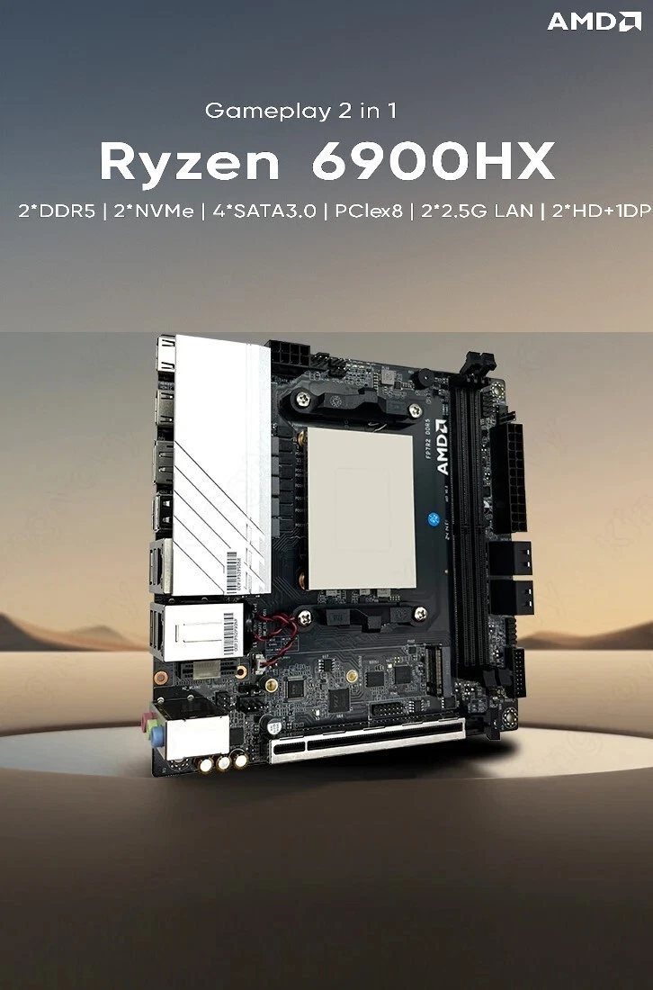 AMD Ryzen 9 6900HX 8-Kern-Prozessor Desktop-Kit | AMD Radeon 680M | Zen 3+ | NEU - Bild 1 von 2