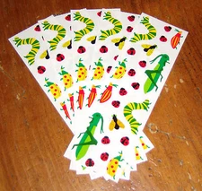 Mrs. Grossman Lot of Five Retired Sticker Sheets ~ Insects Mix