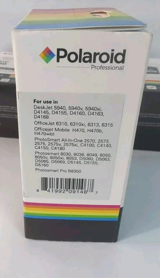 Genuina PolaroidHP 98 Tinta Negra Lote De 3 Caducados 2014 Nuevo En Caja Nuevo Sellado Foto 4 de 4