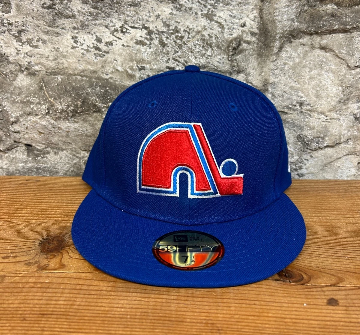 NEW ERA 59FIFTY NHL QUEBEC NORDIQUES FITTED CAP ROYAL AUTHENTIC NEW