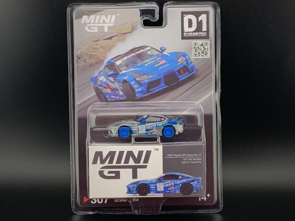 Mini GT D1 GP HKS Toyota GR Supra #77 Fat Five Racing 2020 D1 MGT307 1/64 CHASE