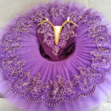 Girls Ballet Professional Dress Purple Ballerina Costumes Dance Ballet Dress