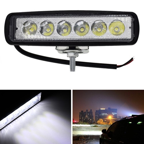 18W 6 LED Car LED Work Light DRL Spotlight Auto Offroad SUV Truck Headlights - Picture 6 of 8