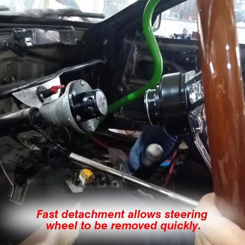 Kit de adaptador de buje de liberación rápida de cubo de volante negro Boss para Honda CR-V Civic Foto 2 de 4