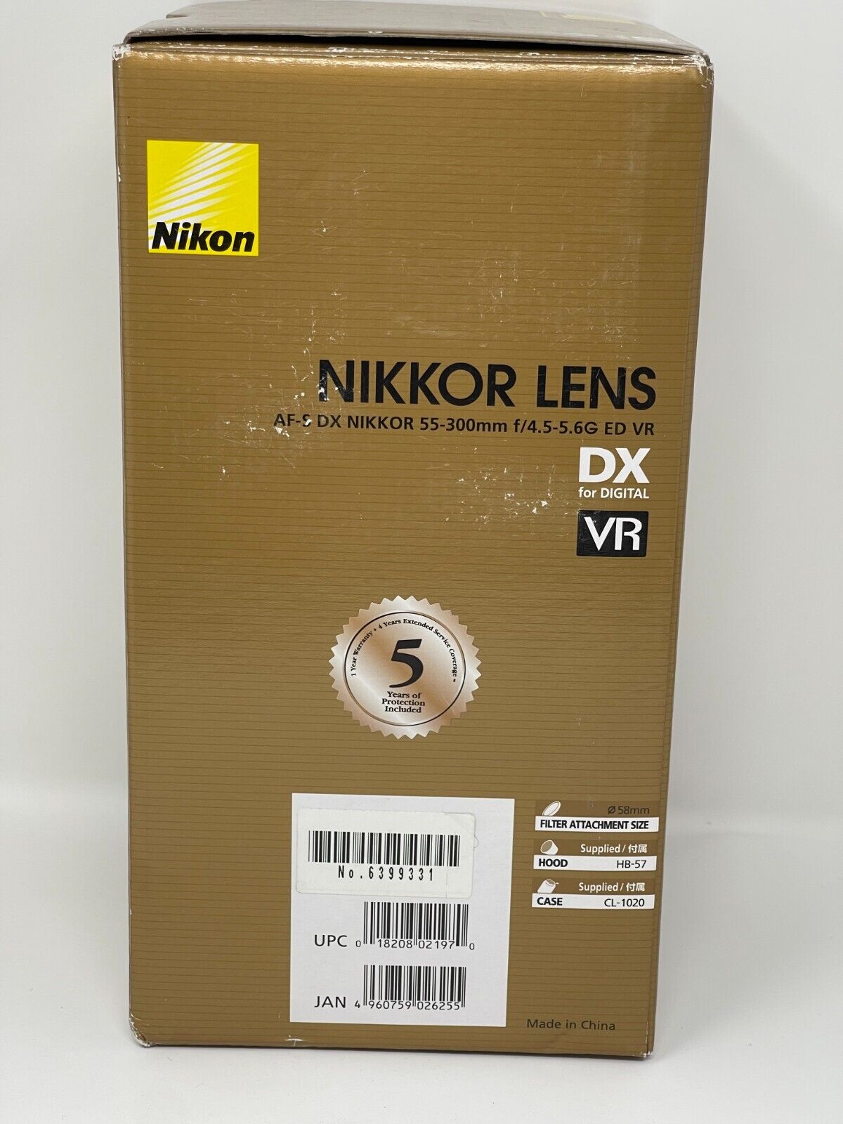 Nikon Nikkor 55-300mm f/4.5-5.6 VR AF-S ED Lens for sale online | eBay
