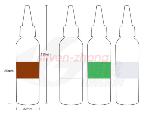10/20/50/100pcs 60ml (2 OZ) empty plastic dropper bottles twist cap PET - Picture 4 of 4