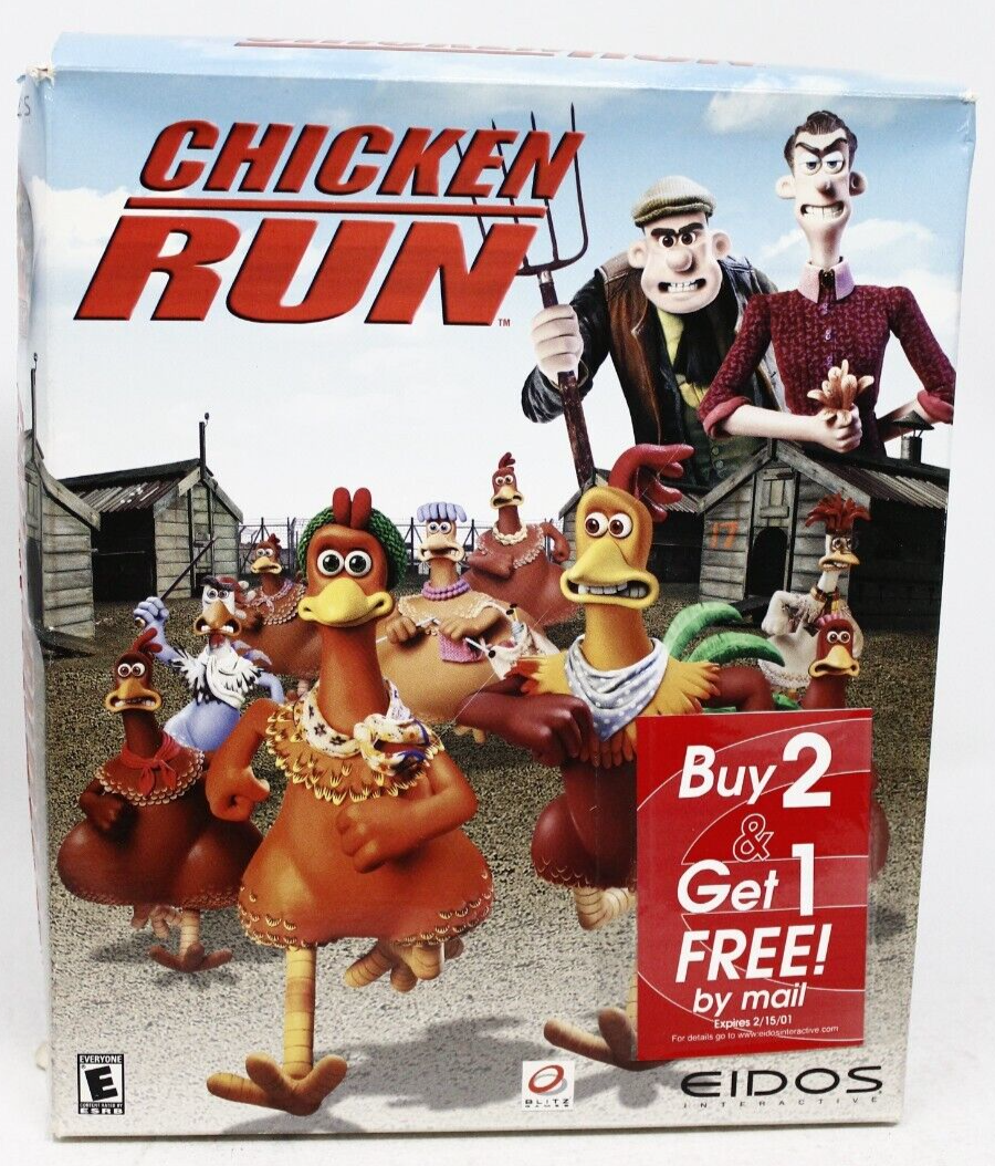 Chicken Run PC CD-ROM Windows 95/98 Game - Big Box | eBay