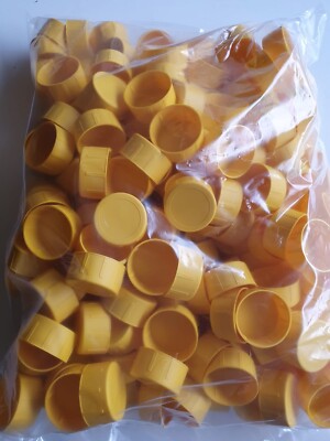 Gelbe Gerüstrohr Endkappen 200 x Kappen nur 39,95 £ KOSTENLOSE LIEFERUNG