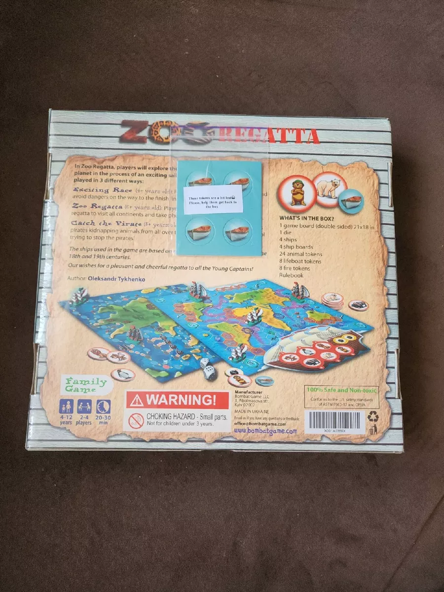  ZOORegatta Family Board Games for Kids Ages 4-12 Years