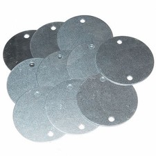 10 x Light Steel Covers for Galvanised Conduit Boxes - BA281G