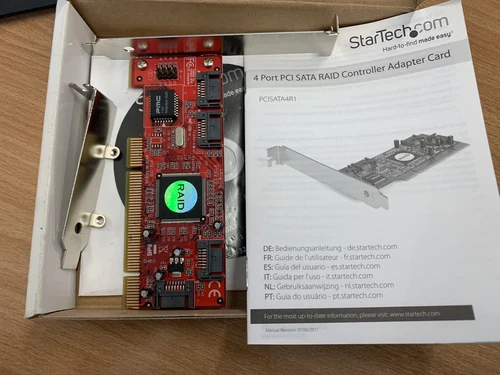 Startech.Com 4 Port PCI SATA RAID Controller Adapter Card Part# PCISATA4R1