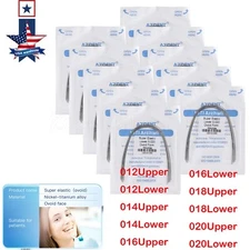 Ortodoncia dental Alambres de arco redondos superelásticos Niti Forma ovoide