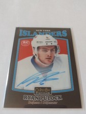 2016-17 O-Pee-Chee Platinum Black Rainbow Autograph Rookie Rc Auto Ryan Pulock