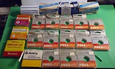 Lot 20+ File Roller Labels & Correction Tape & Other