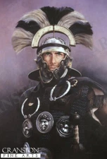 Roman army history Military art post card Roman Centurian