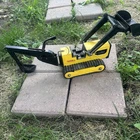 Vintage Metal Tonka T-6 Truck Front End Loader / Backhoe Bulldozer