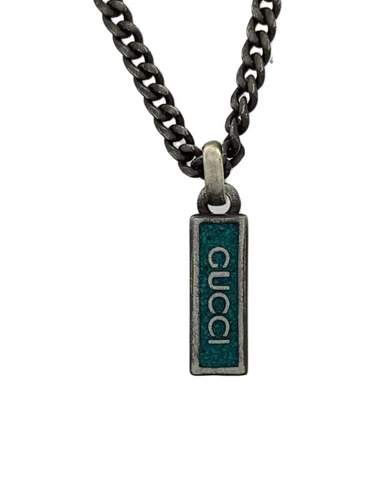 GUCCI SV925 Collana in argento con top da uomo usata
