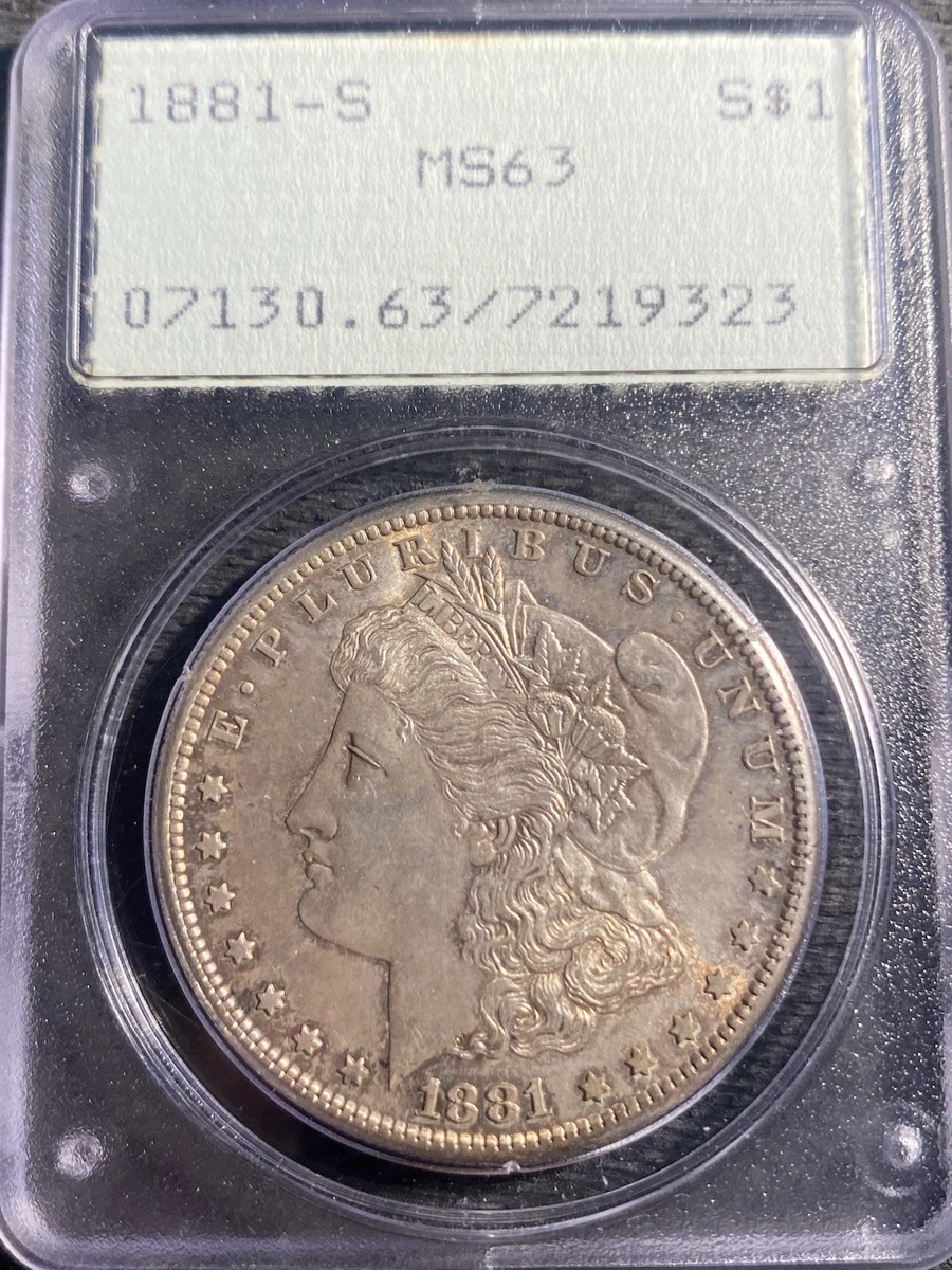 MS 63 Graded 1881 Year Morgan US Dollars (1878-1921) for sale | eBay