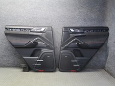 2013-2018 Porsche Cayenne 958 Gts Set Of 2 Rear Door Alcantara Trim Panel Black