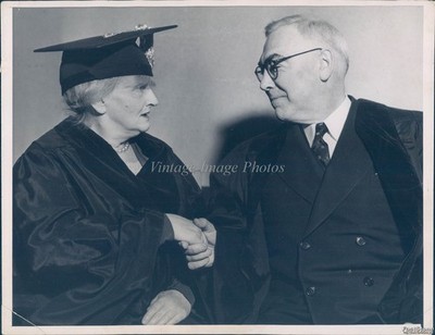 1990 Berkeley CA Gertrude Atherton Charles Henry Purcell Grad Ceremony Photo 7x9