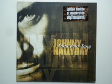Johnny Hallyday maxi 45Tours vinyle Sang Pour Sang vinyle transparent clear