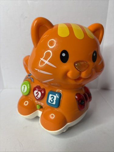 VTech Catch Me Kitty Orange Baby Toddler Toy Kids Crawl Learning Shapes Colors