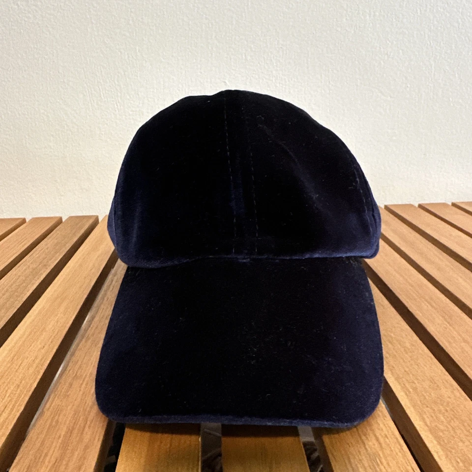 Sombrero de gamuza azul gorra correa trasera sombreros mágicos ajustables para mujer Foto 3 de 4