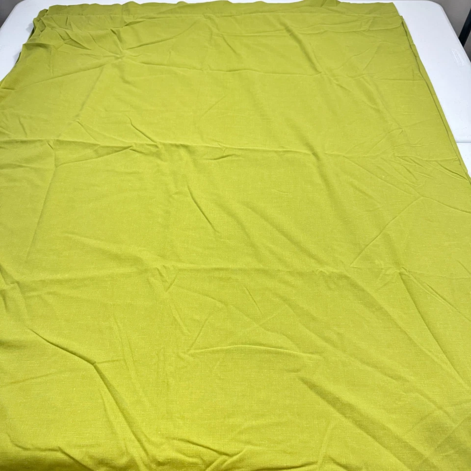 vintage jcpenney flat sheet double solid green cotton blend mcm retro 70s - Image 3 of 4
