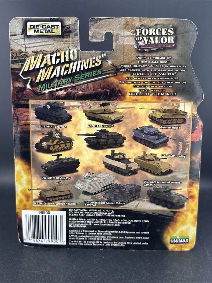 2006 Forces of Valor Macho Machines GERMAN TIGER 1 I nib very nice black - Image 4 of 4