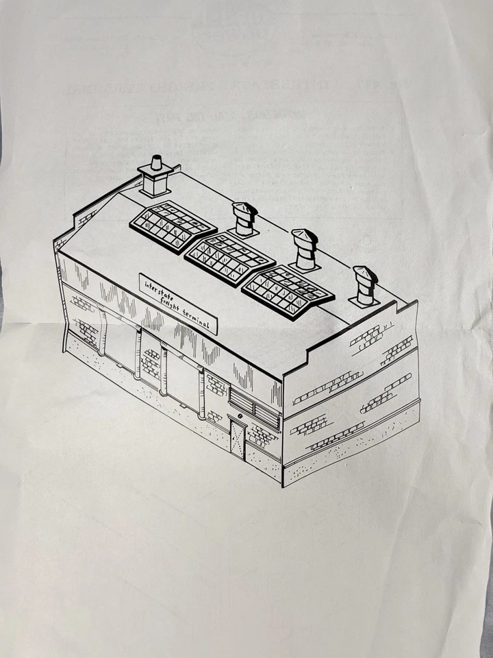 VTG Model Power Interstate Freight Terminal #411 HO Scale Train Unfinished PARTS - Image 3 of 4