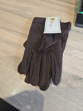 Medium Brown Horse Riding Gloves