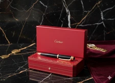 Cartier Black & Gold Executive Ballpoint Pen Rare 2025 VIP Edition New w/ Box