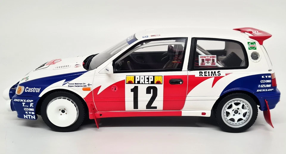 Coche modelo Otto 1/18 Nissan Sunny GTi-R Rally Monte Carlo Makinen '92 resina escala Foto 4 de 4