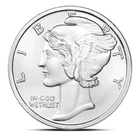2 oz Mercury Dime Design Silver Round (CNT Minting)