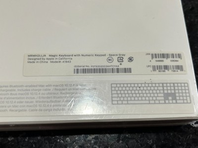 Apple Magic Wireless Keyboard - Space Gray (MRMH2LL/A) for sale