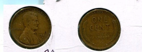 1909 S LINCOLN HEAD PENNY FINE 7009T