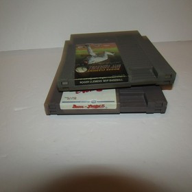 Roger Clemens MVP Baseball + Bases Loaded II Nintendo NES Cartridges Only Tested